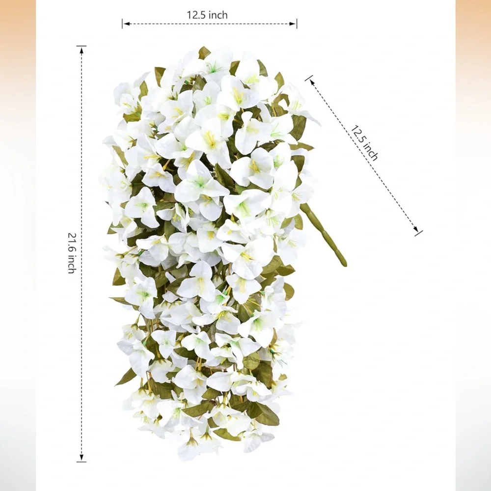 NEW 2 Outdoor Faux Silk Flowers